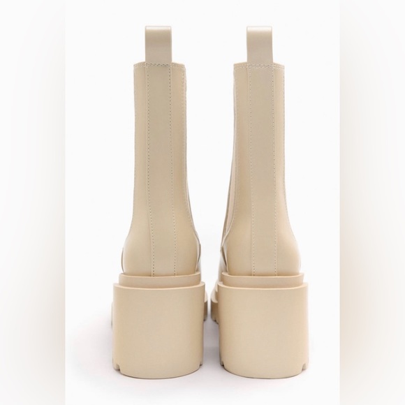Zara Heeled Booties with Lug Soles - Picture 3 of 3